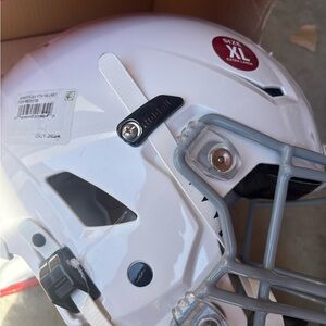 Speedflex Youth Football Helmet - White and Gray